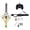 Gold, variant on Xirurus Flying Sword RC Airplane Gesture Remote Control Drone with Colorful LED Lights for Birthday Xmas Gifts Bronze