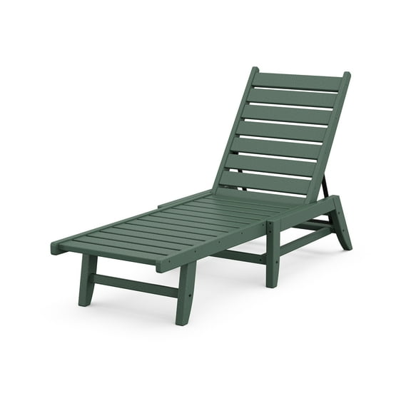 POLYWOOD® Canyon Chaise Lounge in Green