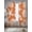 Orange, variant on Orange Starfish Coastal Sheer Curtains 45 Inch Length 2 Panels Set, Shell Coral Summer Beach Nautical Ocean Voile Window Treatment Rod Pocket Small Kitchen Curtains Drapes for Bedroom 52"x45"x2