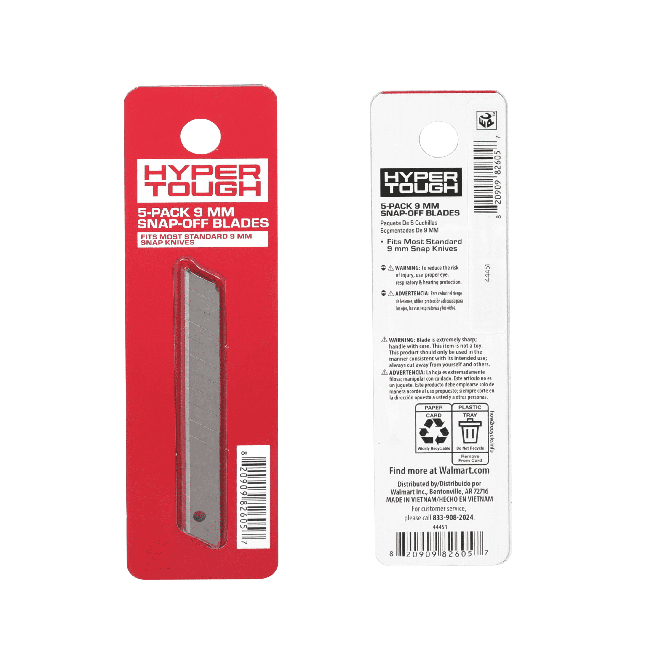 Hyper Tough 9 mm Snap-Off Blades, 5 Pack