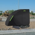 thumbnail image 6 of Dickly Mini Excavator Cover Zipper Door Rainproof Snowproof Guard Sun Protection Heavy Duty for Vio17 Homeowner Gardening Lawn 420D, 6 of 9