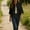 Black, variant on HOMBOM Womens Button down Shirts Summer Cardigan Cotton Linen Light Blue Solid 3/4 Sleeve Dressy Casual Blouse for Ladies Lapel