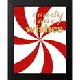 thumbnail image 2 of SD Graphics Studio 12x14 Black Modern Framed Museum Art Print Titled - Candy Cane Wishes, 2 of 5