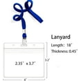 thumbnail image 2 of XIHAMA 10pcs Clear Plastic Horizontal Name Tag Badge ID Card Holder and 10pcs Black Lanyards (Lanyard with Clip) for ID Badge, 2 of 8