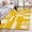 Yellow, variant on 3'x5' Area Rugs, Yellow White Abstract Indoor Outdoor Area Rug for Living Room Bedroom, Modern Abstract Art Washable Bathroom Rugs Kitchen Floor Carpet Mats Home Decor Aesthetic