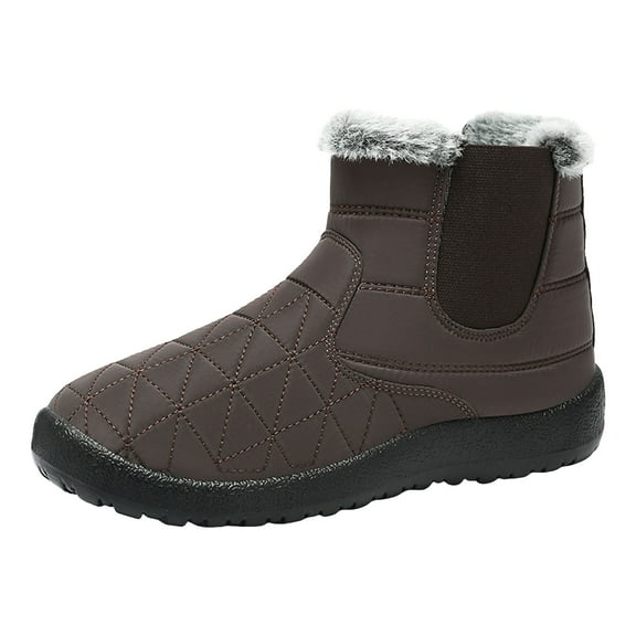 YLYL Womens Snow Boots Winter Comfortable Warm Fur Lined Waterproof Outdoor Ankle Booties