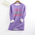 thumbnail image 1 of Offres de Liquidation! Aqestyerly Hauts de Noël pour Femmes Liquidation Mode Imprimée Peluche Chaude, 1 of 3