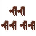 thumbnail image 1 of Tapiz Perchas, Edredón Perchas para Tapices, Manta Percha Abrazaderas, Alfombra Pantalla, Clips de Pared de Madera 6pack, 1 of 9