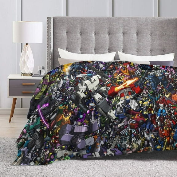 Ultra-Soft Micro Fleece Blanket Transformers Super Soft Plush Blanket For Winter Bedding Bed Couch Sofa For All Seasons 60"X50"