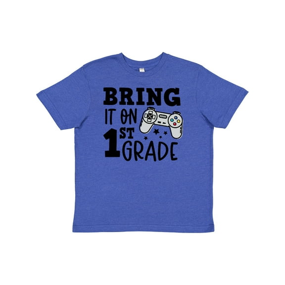 Inktastic Bring It on 1st Grade Video Game Controller Youth T-Shirt