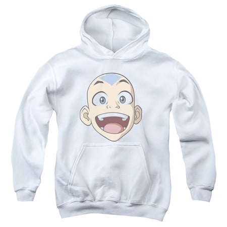 Avatar The Last Airbender Big Aang Face Unisex Youth Pull-Over Hoodie