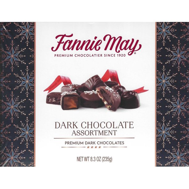 Fannie May Dark Chocolate Assortment Premium Dark Chocolates Pixies