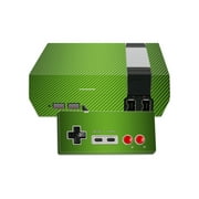 MightySkins Skin Compatible With Nintendo NES Classic Edition wrap cover sticker skins Lime Carbon Fiber