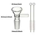 thumbnail image 2 of 10pcs 14mm Clear Kitchen Glass Funnels Set, 2 of 5