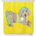 thumbnail image 1 of Shower Curtains 70" x 93" from DiaNoche Designs by Marley Ungaro - Maltipoo Yellow, 1 of 1
