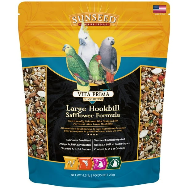 Sunseed® Vita Prima? Sunscription Large Hookbill Safflower Formula