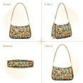 thumbnail image 7 of FORMRS Womens Shoulder Bag with Chain Strap Clutch Purse Cute Tote Handbag, Pink Oranges, 7 of 7