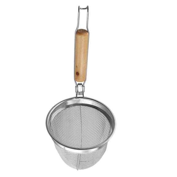 Qtmnekly Noodle Strainer Stainless Steel Noodle Basket Multifunction Serving Basket Kitchen Strainer Drainer Kitchen Utensil Stainless steel Photo color