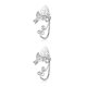 thumbnail image 1 of sweethay Chic Elf Pearl Hollowed Leaf Cosplay Fairy Ear Cuffs Pendientes góticos Joyería Accesorios de disfraces Escalador Halloween Type3 NO3, 1 of 6