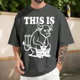 thumbnail image 6 of jowamay Funny Cow Shirts for Men This Is Bull Round Neck Tee Shirt Summer Casual Cotton Tops for Streetwear, 6 of 6