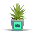 thumbnail image 1 of Tureno Thunder Rage Cloud Fake Pineapple Flower Pot Vase Mini Decor, 1 of 3