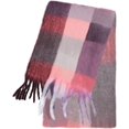 thumbnail image 4 of Large Chunky Plaid Scarf Coloured Checked Oversized Scarf Tassel Soft Fall Winter Thick Warm Shawl Women, 4 of 4