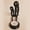 002, variant on Iron Candle Holder Gothic Devil Projection - Demon Themed Tabletop Candlestick with Shadow Effects for Halloween Decor, Spooky Candles for & Themed Events, Iron