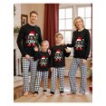 thumbnail image 7 of Svuitmsl Family Matching Christmas Pajamas Set Letter Print Tops Plaid Pants Holiday Sleepwear, 7 of 7