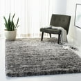 thumbnail image 2 of SAFAVIEH Iceland Hannah Abstract Shag Area Rug, Grey/Dark Grey, 5'3" x 5'3" Square, 2 of 7