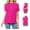 Fuchsia Pink, variant on Basico Fuchsia Polo Collared Shirts For Women 100% Cotton Short Sleeve Golf Polo Shirts For Women and Juniors