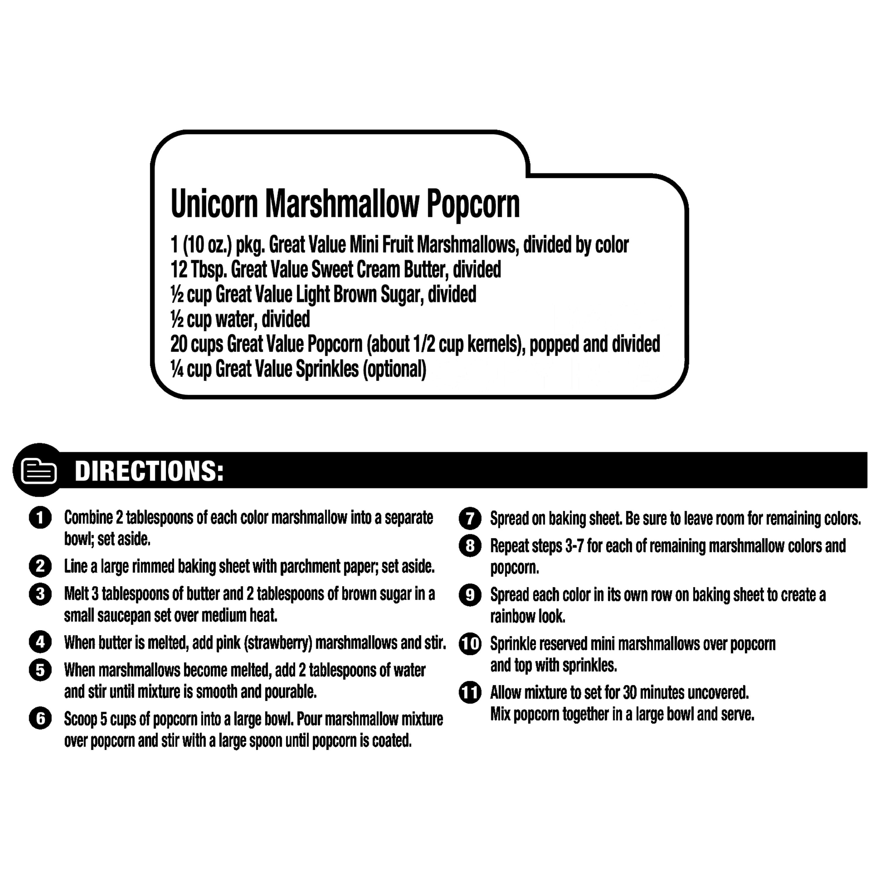(24 pack) Great Value Mini Fruit Marshmallows, 10 oz Bag