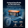 thumbnail image 4 of VEVOR 36V 105Ah Golf Cart Lithium Battery, 36 Volt Golf Cart Battery with 200A BMS, LCD Monitor and Mobile APP, LiFePO4 Battery with 600A Peak Current, ABS Shell and 4000+ Cycles, for Golf Carts, 4 of 9