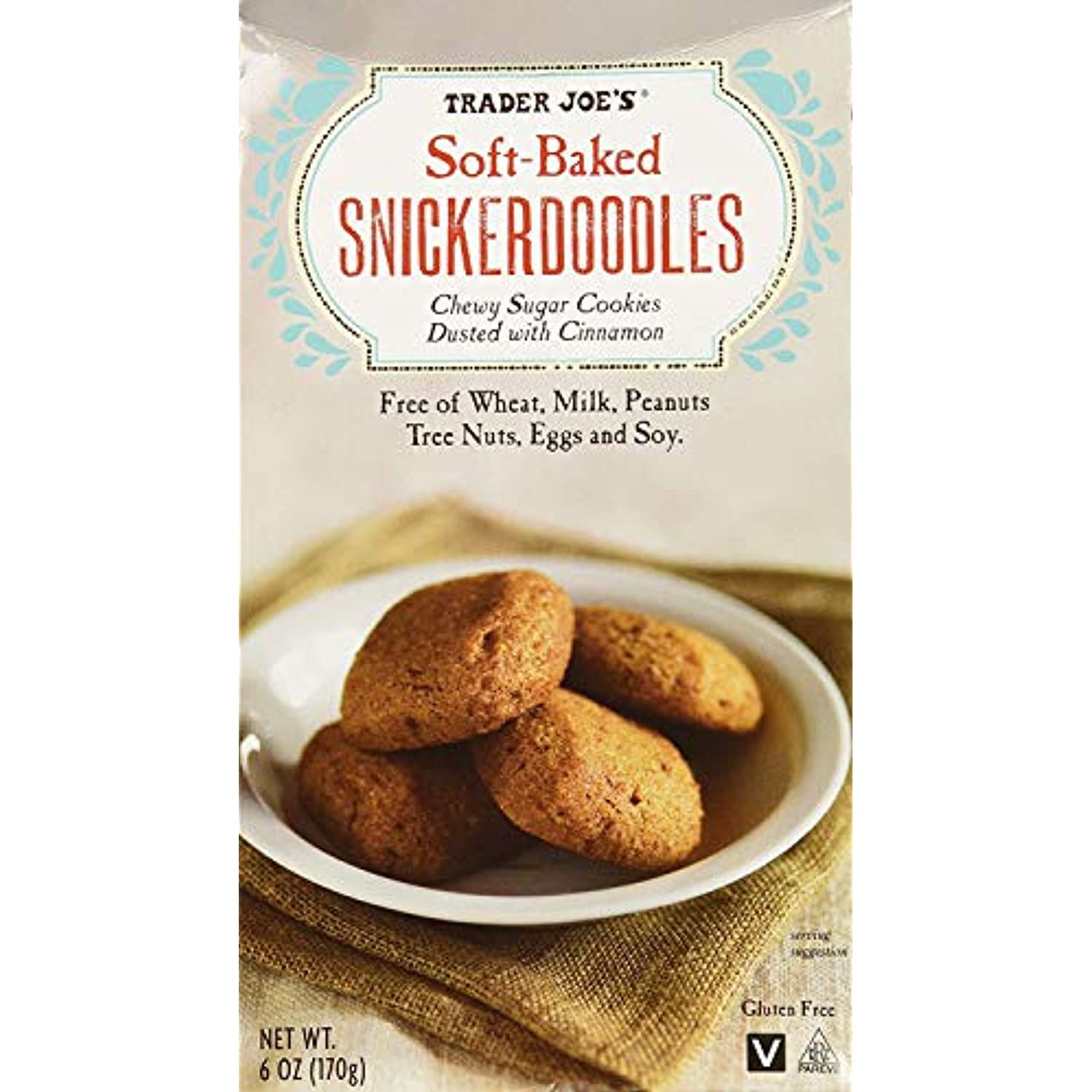 TJ SoftBaked Snickerdoodles Chewy Sugar Cookies Dusted With Cinnamon Free Of The 8 Common