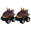 Follure Toddler Toys Children'S Day Gift Toy Dinosaur Model Mini Toy Car Back Of The Car Gift 2Pcs Little Tikes