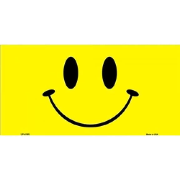 Smiley Face License Plate