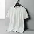 thumbnail image 2 of Men's T-shirts Sports Shirt Short Sleeve Fast Silk Sports Gym Activity Wicking Sweat Oversized T Shirts for Men White T Shirts for Men Plus Size Tops, 2 of 8