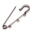 thumbnail image 2 of Antique Bronze Iron Kilt Pin Brooch Pin Basting Pins Safety Pins 5pcs 70x21mm hole: 3-5mm Pin: 0.5mm, 2 of 2