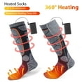 thumbnail image 4 of Htwon Rechargeable Heated Socks for Men Women,Washable Electric Warming Socks, 4 of 14