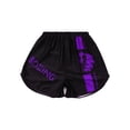 thumbnail image 3 of Hansber Kids Boys Muay Thai Boxing Shorts BJJ Grappling Kickboxing Training Trunks Gym Workout Shorts Purple 6, 3 of 7