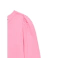 thumbnail image 2 of Garanimals Toddler Girl Long Puff Sleeve Solid T-Shirt, Sizes 18M-5T, 2 of 3
