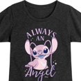 thumbnail image 3 of Disney - Lilo & Stitch - Always An Angel - Toddler & Youth Girls Short Sleeve Graphic T-Shirt, 3 of 5