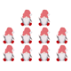 thumbnail image 1 of Soporte para cubiertos Gnomo navideño Papá Noel Adorno navideño para el hogar (sombrero a rayas), 1 of 2