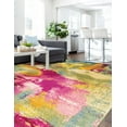thumbnail image 4 of Unique Loom Estrella Collection Area Rug - Barris (3' 3" x 5' 3" Rectangle Multi/Beige), 4 of 7