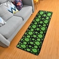 thumbnail image 3 of Dreamtimes St Patrick Clover Green Hallway Runner Rug 2'x6' Kitchen Rug with Rubber Backing Spring Lucky Shamrock Non Slip Entryway Rug Runner Washable Soft Area Rug for Hallway Bedroom Kitchen Decor, 3 of 6