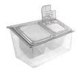 thumbnail image 6 of Tongina Chilled Condiment Server Bar Salad Taco Chilled Fruit Salad Platter Bar Garnish Holder Keeping Food Cool, Fresh 2 Slot, 6 of 8