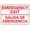 Warning Sign 5, variant on Bilingual Emergency Exit Aluminum Tin Warning Sign 8"x12" - For Home Outdoor Garden, Bilingual Emergency Exit Sign