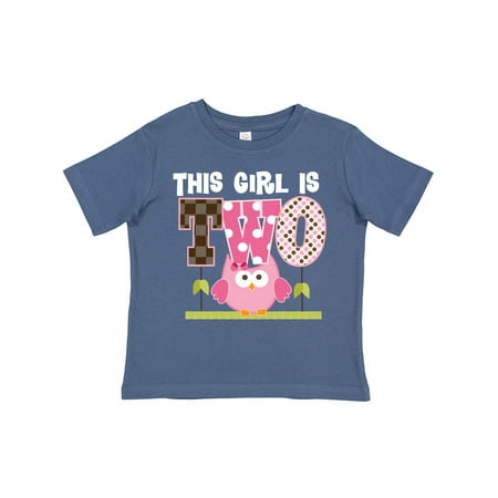 

Inktastic 2nd Birthday Cute Owl 2 Year Old Gift Toddler Toddler Girl T-Shirt