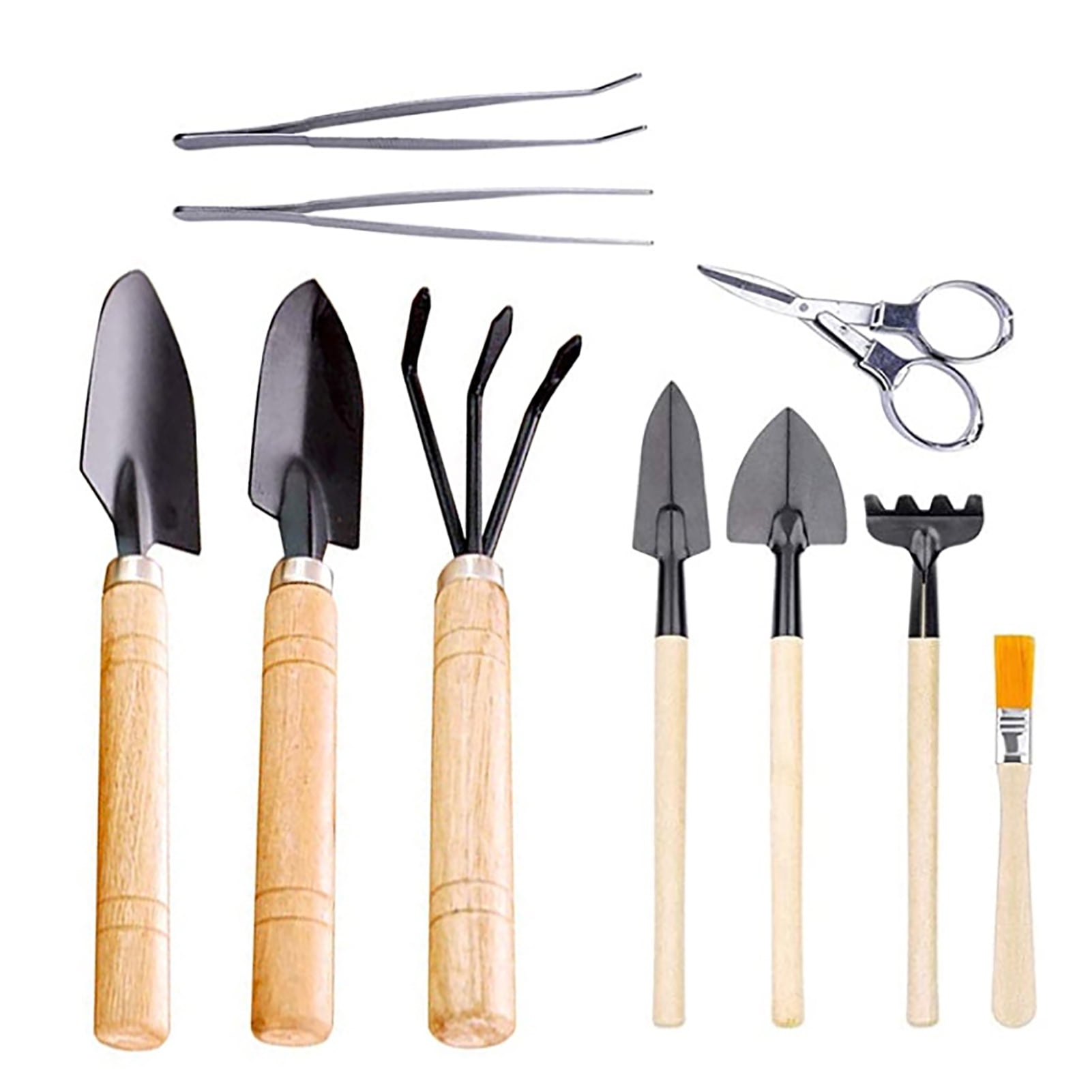 Visland Garden Tools Set, 10 Piece Heavy Duty Gardening Tools Cast