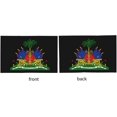 Coat of arms of Haiti Double Sided Car Flag 12x18in