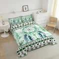 thumbnail image 4 of Hippie Dreamcatcher Full Comforter Set Green Ombre Bedding Set Full,Chic Butterfly Bedding Comforter Sets Watercolor Gradient Duvet Set,Exotic Style Tribal Aztec Quilted Comforter, 4 of 7